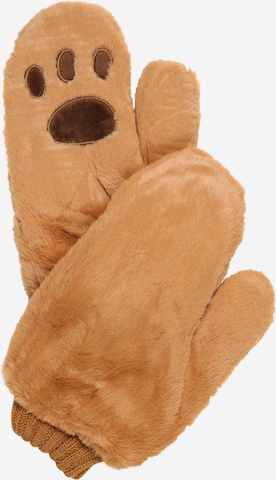 Smiles Mittens 'KUZEY' in Brown: front