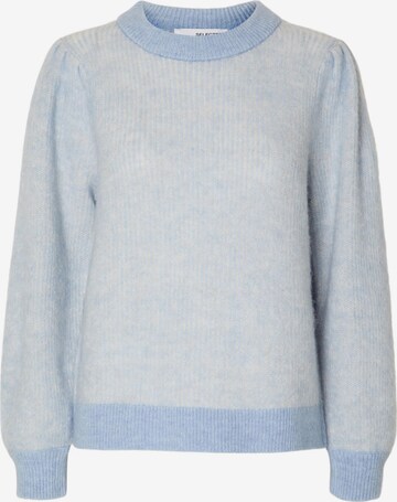 Pull-over SELECTED FEMME en bleu : devant