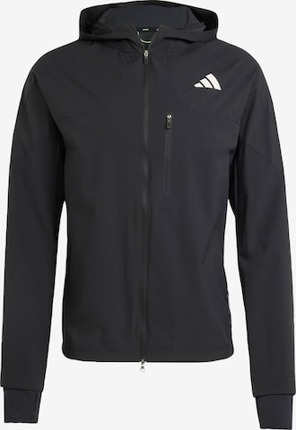 ADIDAS PERFORMANCE - Chaqueta de chándal 'Adizero' en negro: frente