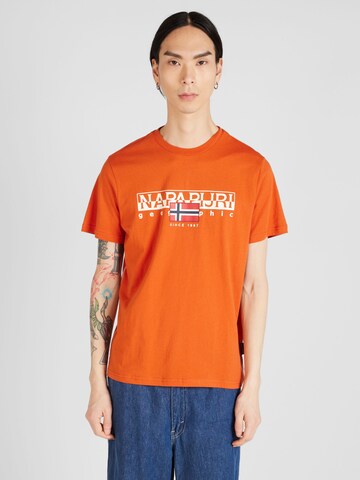 NAPAPIJRI - Camiseta 'S-AYLMER' en naranja: frente