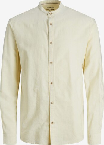 JACK & JONES Button Up Shirt in Yellow: front