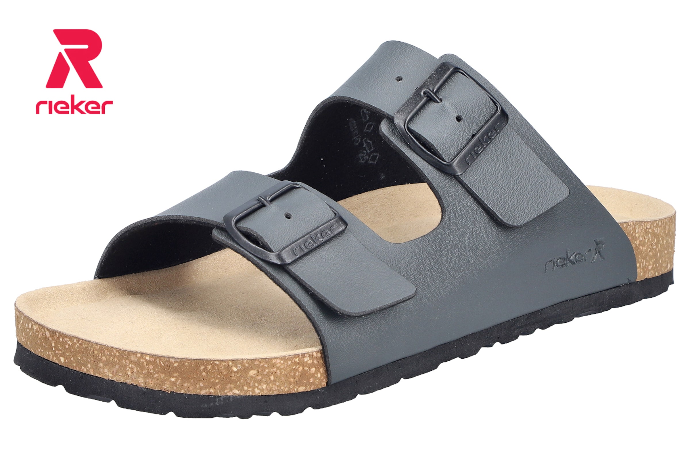 Rieker Mules '22190' in Grey: front