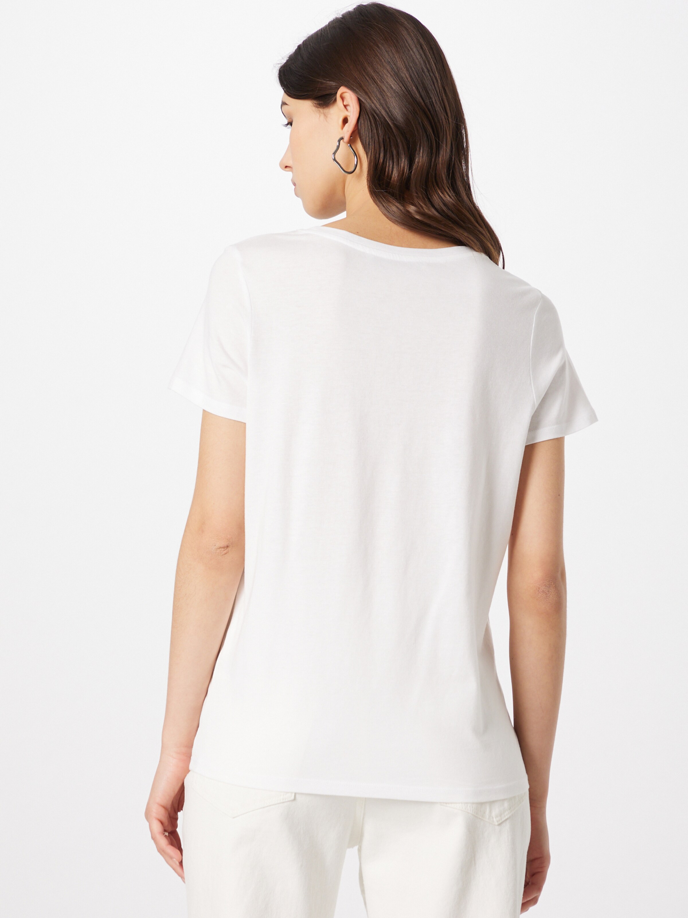 Frauen Shirts & Tops OUI T-Shirt in Weiß - QV43523 Frauen Shirts & Tops OUI T-Shirt in Weiß - QV43523