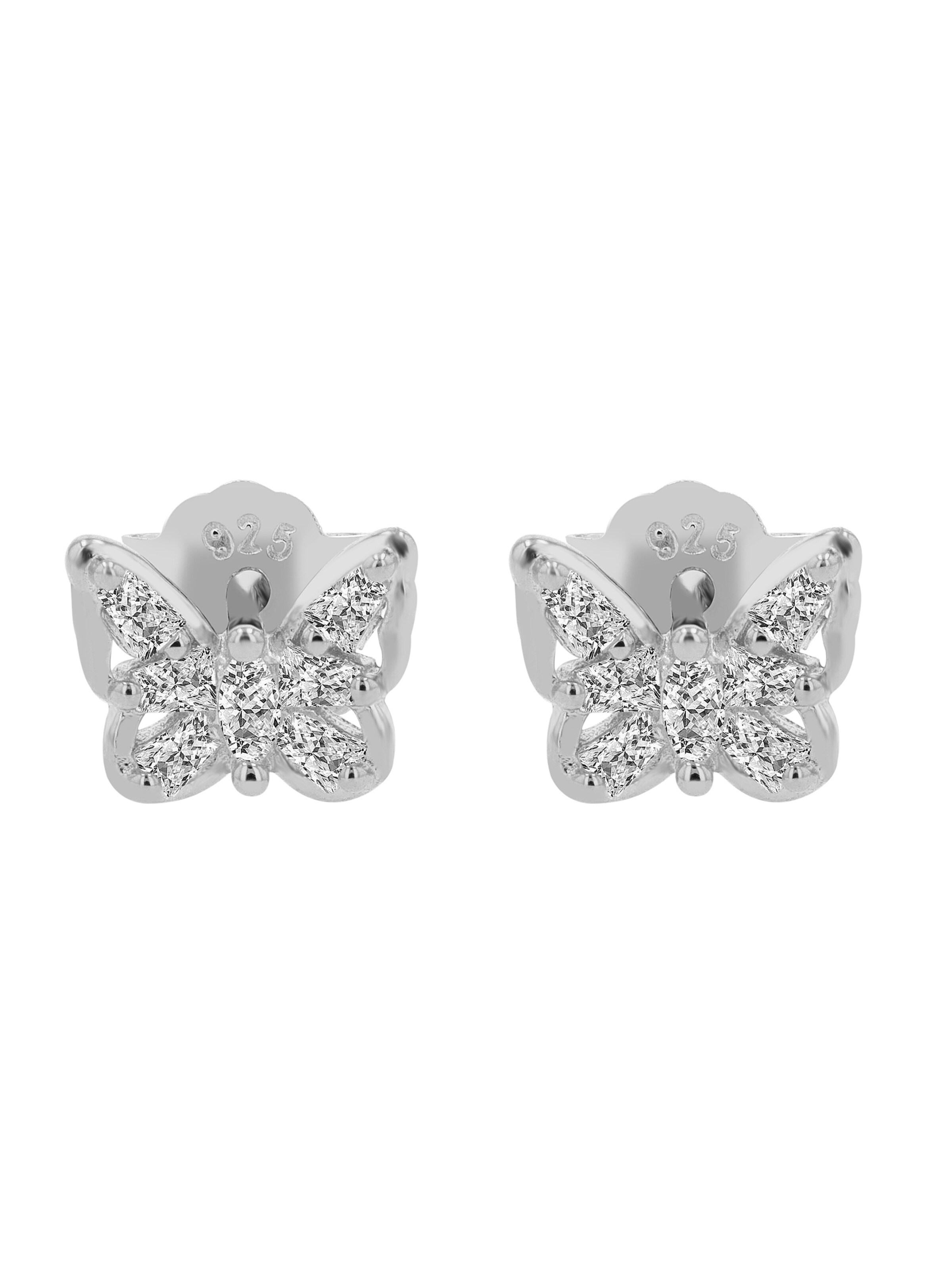 Akzent Earrings 'Sabela, 925 Sterlingsilber, langlebig' in Silver: front