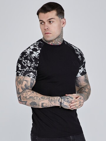 SikSilk Shirt in Black: front