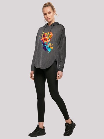 F4NT4STIC Sweatshirt 'Abstract player' in Grey