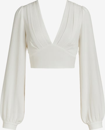 Chemisier Elara en blanc : devant