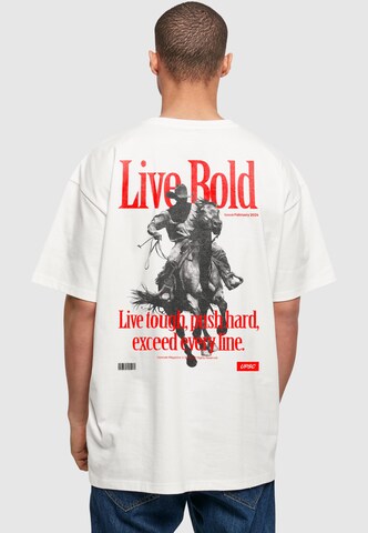 Mister Tee Футболка 'Live Bold' в Белый: спереди