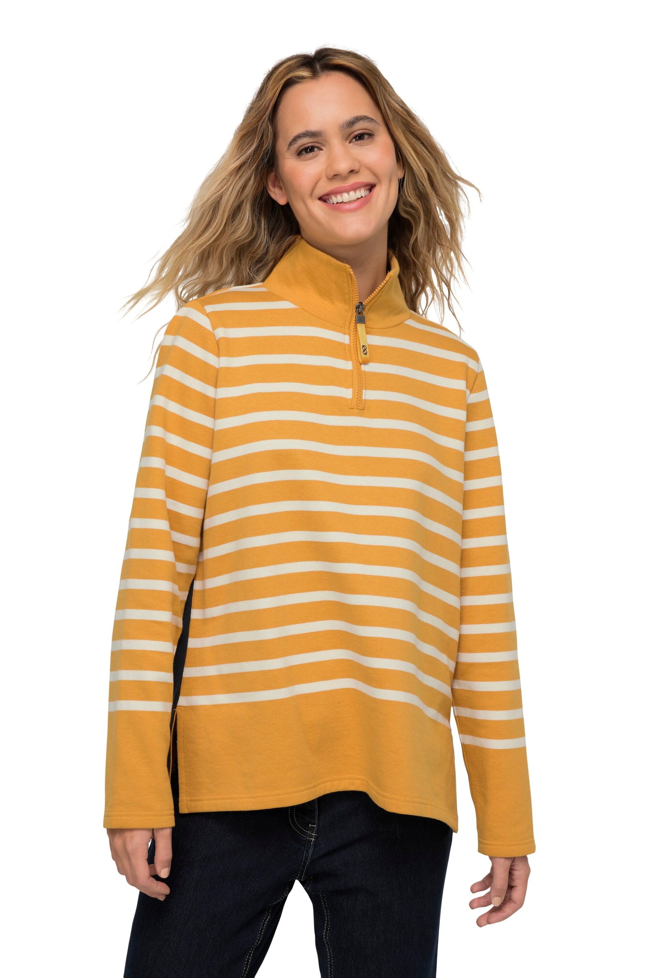 LAURASØN Sweatshirt in Yellow: front