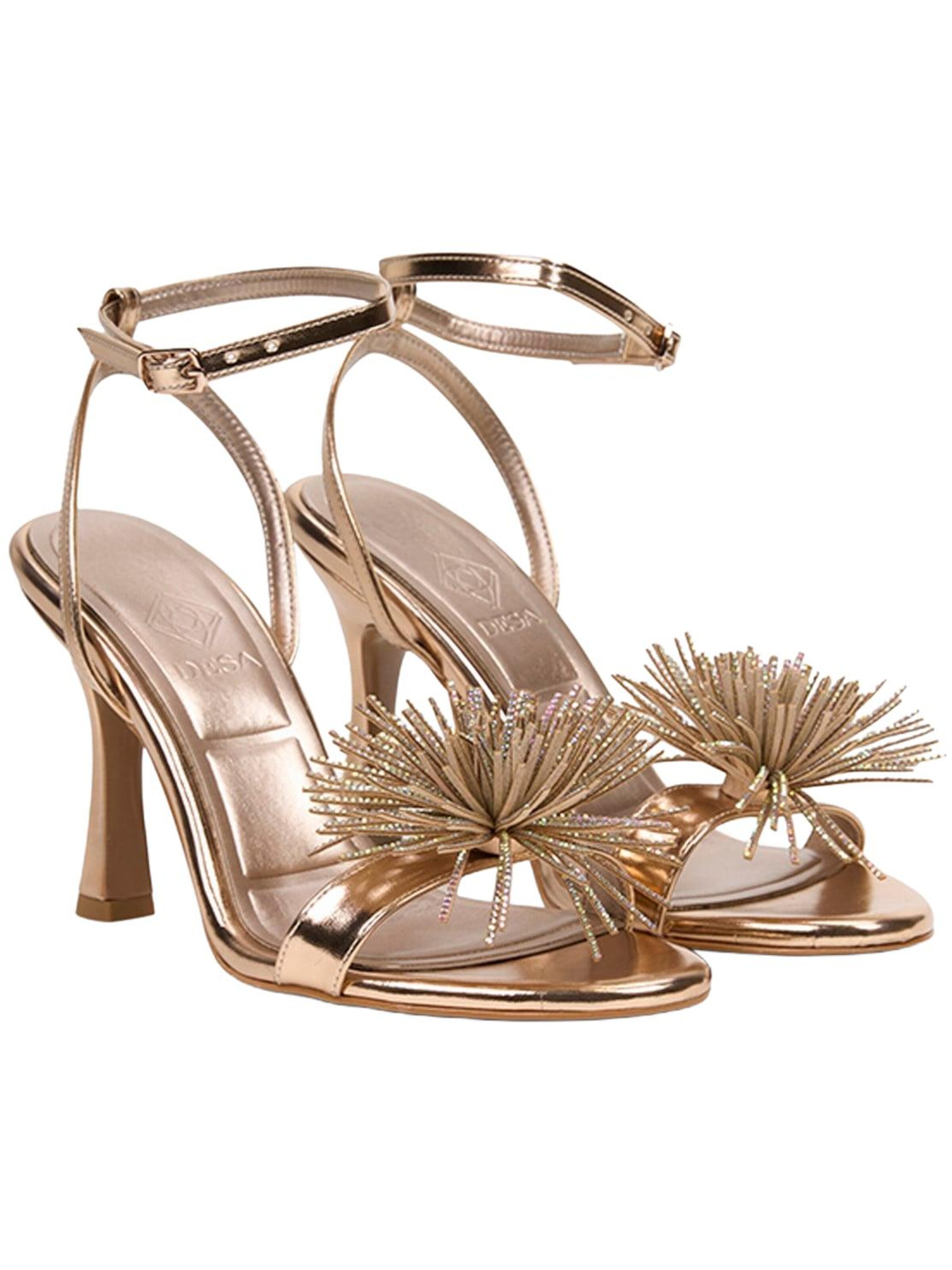 Desa Strap Sandals 'Pumps' in Gold