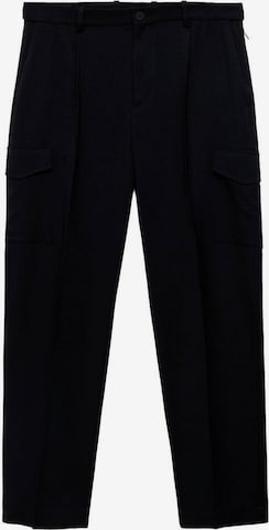 MANGO MAN Pleated Pants 'Daytona' in Blue: front