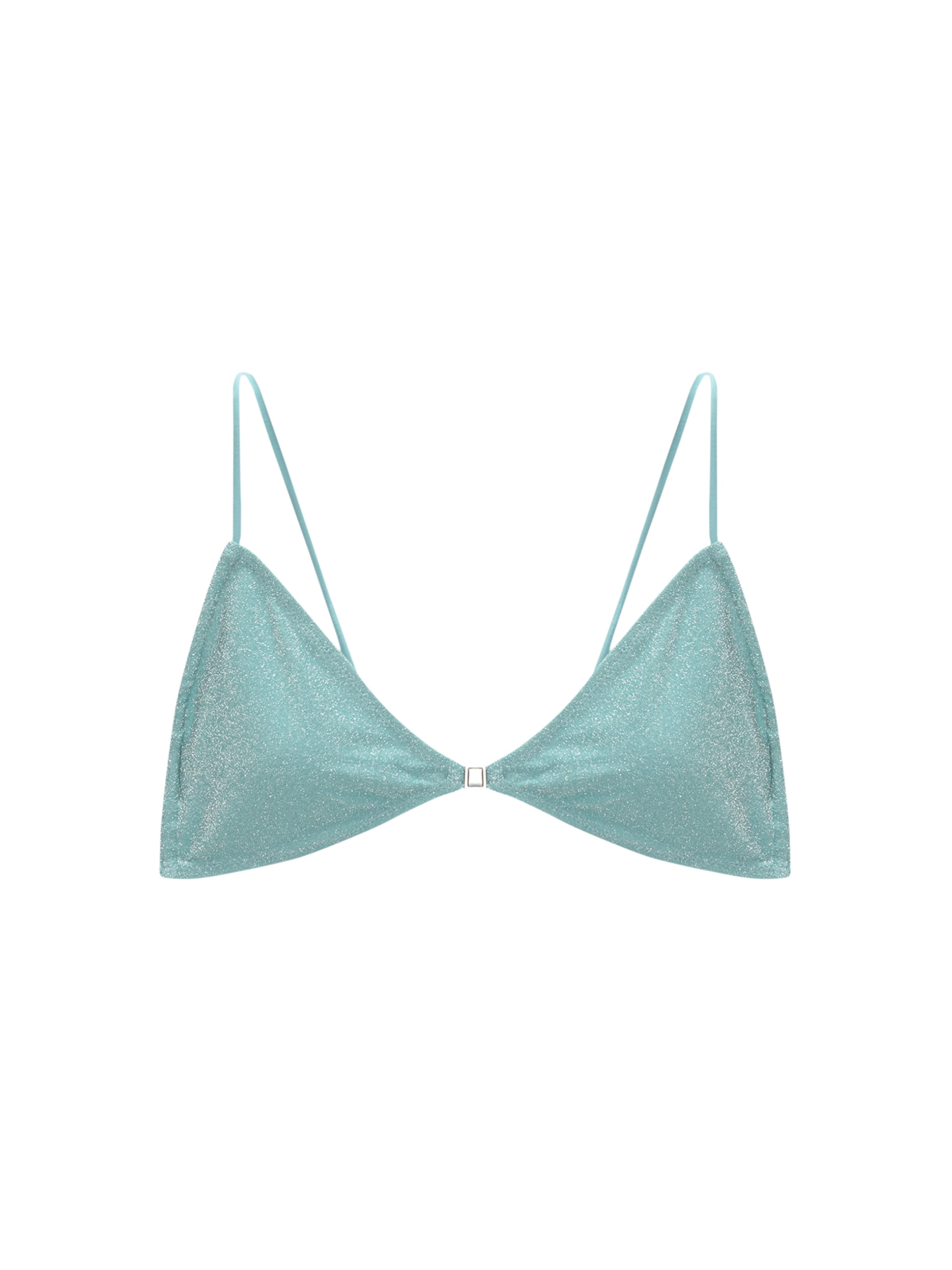 Triangle Hauts de bikini Pull&Bear en bleu : devant