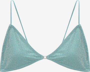 Pull&Bear Trójkąt Góra bikini w kolorze niebieski: przód