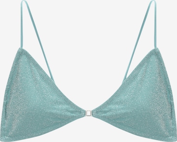 Pull&BearTrokutasti Bikini gornji dio - plava boja: prednji dio