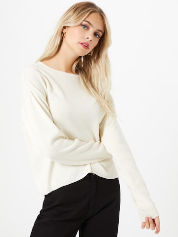 Pull-over JAN 'N JUNE en blanc : devant