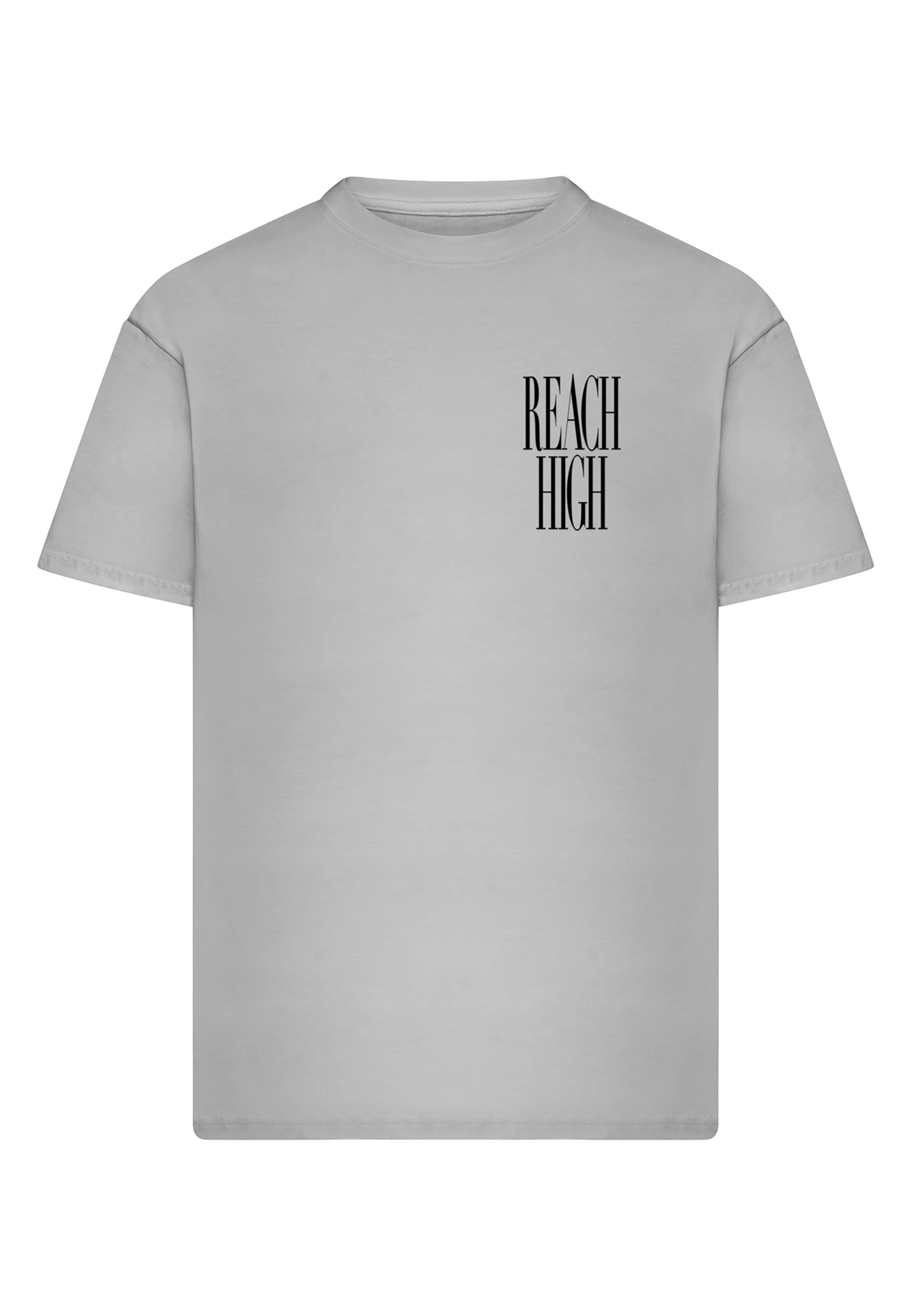 T-Shirt 'Reach High' Mister Tee en gris : devant