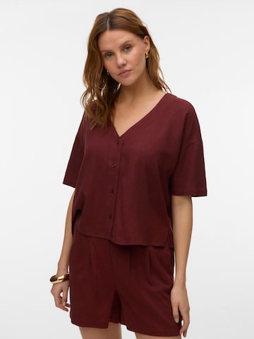 VERO MODA Bluse 'VMJESMILO' i rød: forside