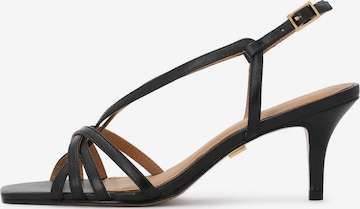 Kazar Босоножки с ремешком в Черный: спереди