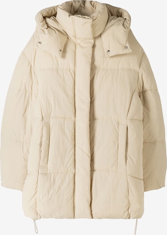 Bershka Winter jacket in Beige: front