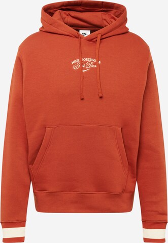 Sweat-shirt Nike Sportswear en orange : devant