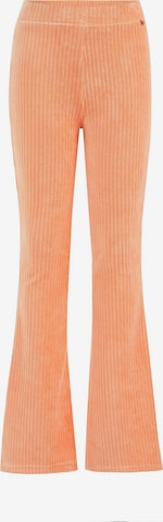 WE Fashion Flared Leggings in Orange: front