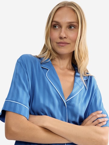 TRIUMPH Nightgown ' Red Label Amourette Jacquard ' in Blue