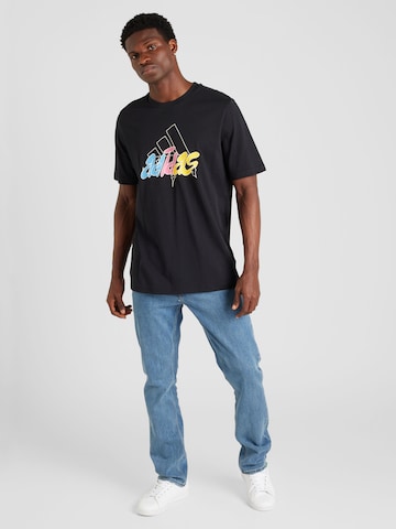 ADIDAS SPORTSWEAR Funkčné tričko 'ILLUST' - Čierna