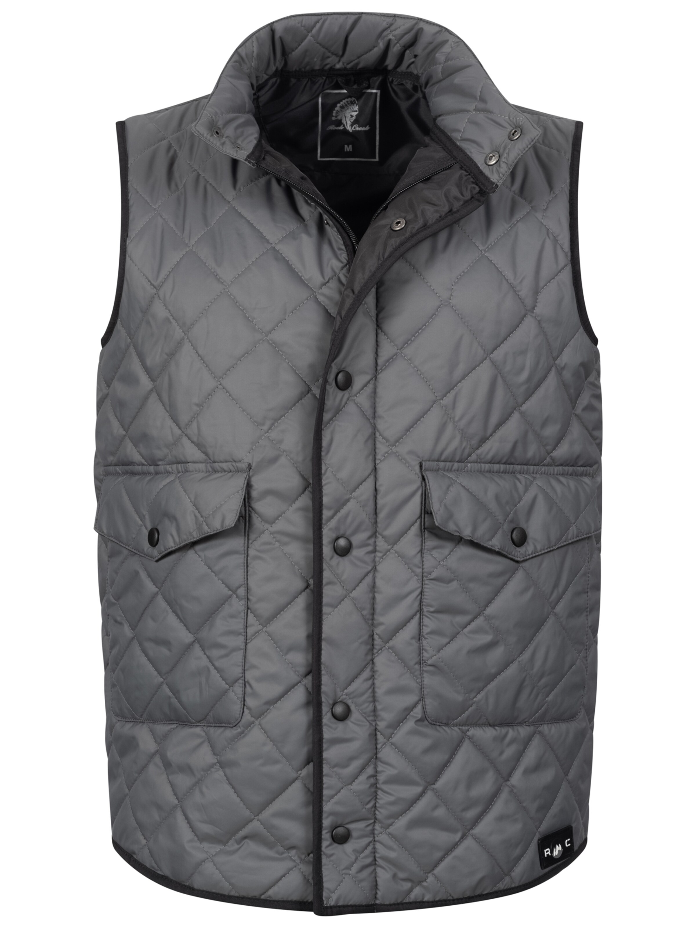 Rock Creek Weste in Grau: Vorderseite