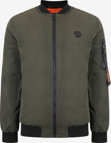 Threadbare Between-Season Jacket in Green: front