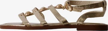 Super Mode - Sandalias 'Flache Riemchensandalen von Joalice' en oro: frente