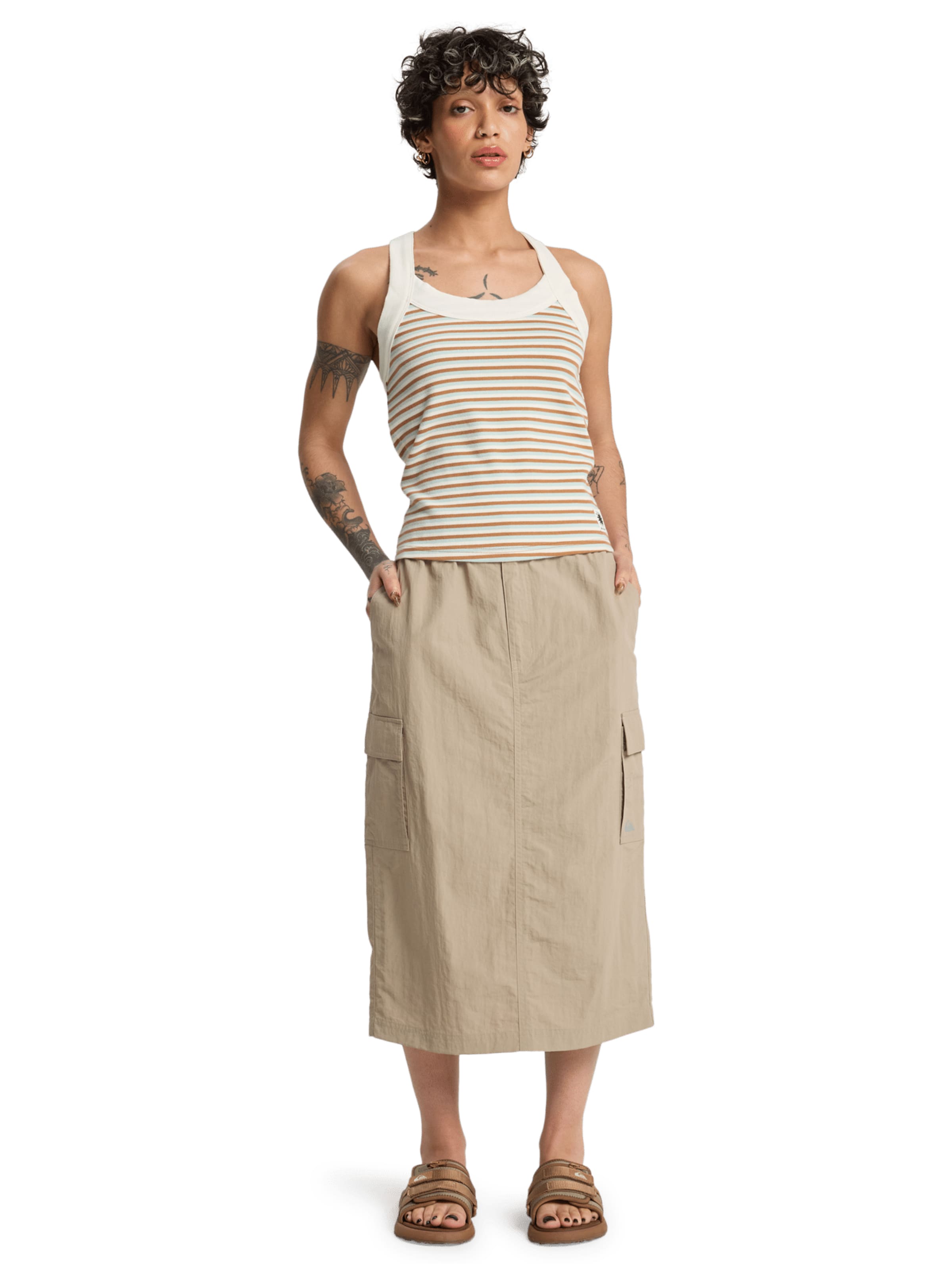 QUIKSILVER Top 'Riza' in Braun