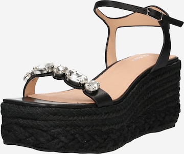GUESS Strap Sandals 'OSIA' in Black: front