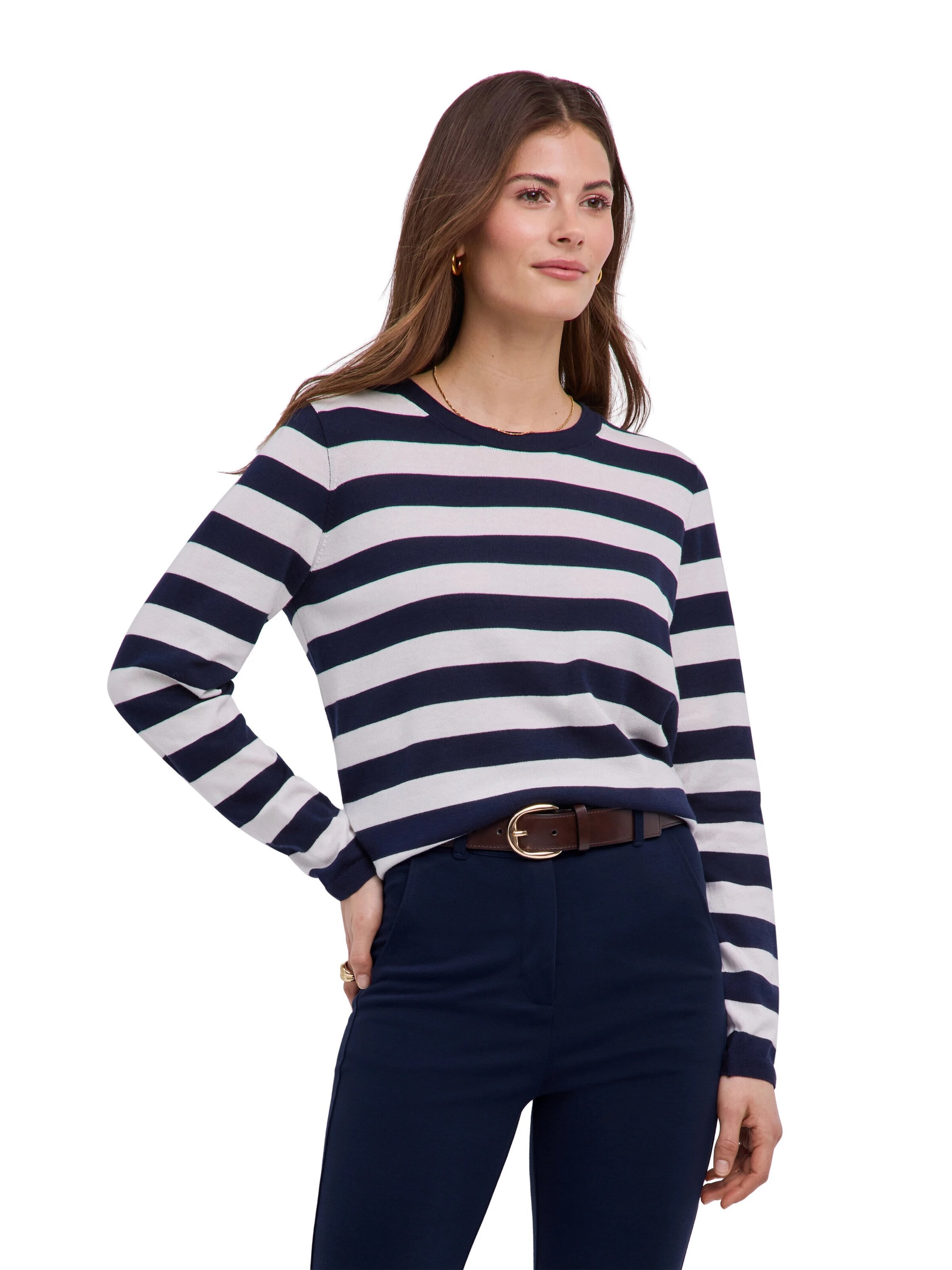 FALKE Pullover 'Cotton Knit'‌‌‌‌‌‌‌‌‌ in Blau: Vorderseite