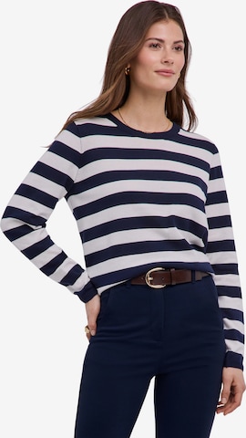 FALKE Pullover 'Cotton Knit' in Blau: Vorderseite