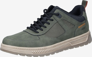 Chaussure à lacets Rieker en vert : devant
