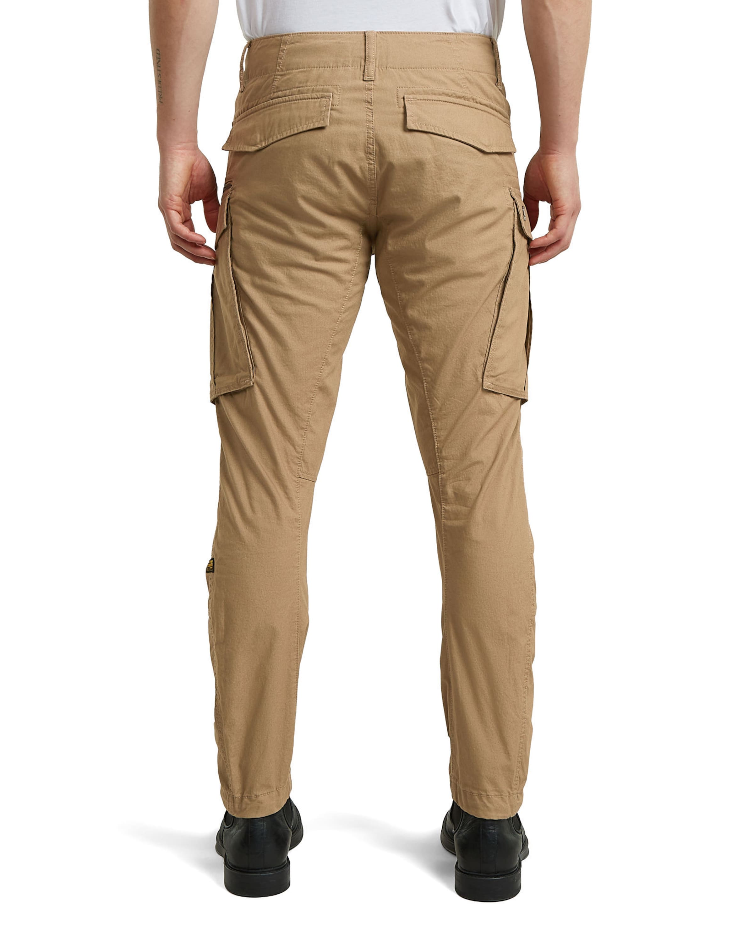 Regular Pantalon cargo 'Zip 3D Regular Tapered Pants' G-STAR en beige