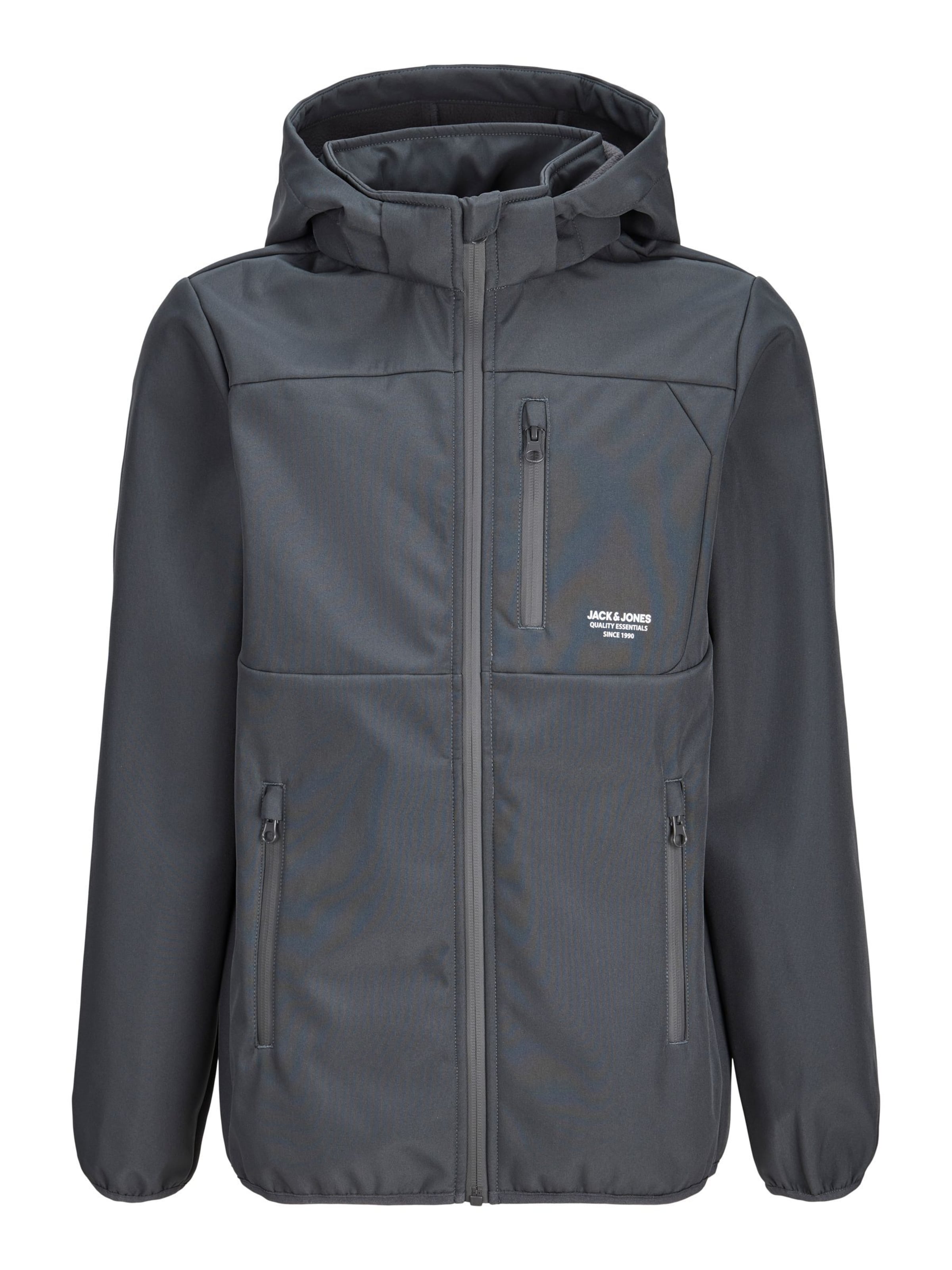 Jack & Jones Junior Tussenjas 'JJTheo' in Grijs: voorkant