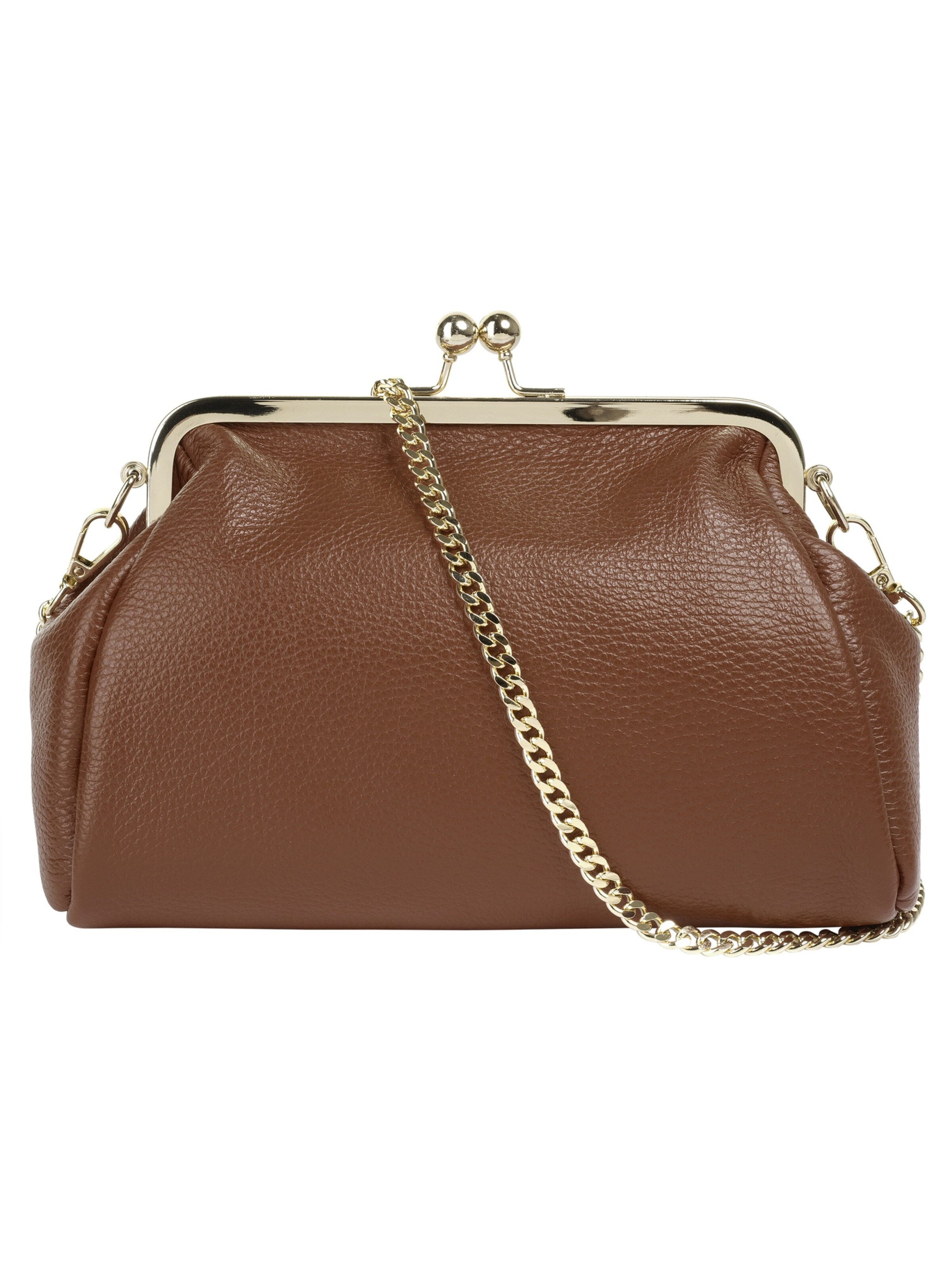 Cluty Clutch‌‌‌‌‌‌‌‌‌ in Braun: Vorderseite