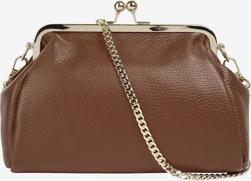 Cluty Clutch in Braun: Vorderseite