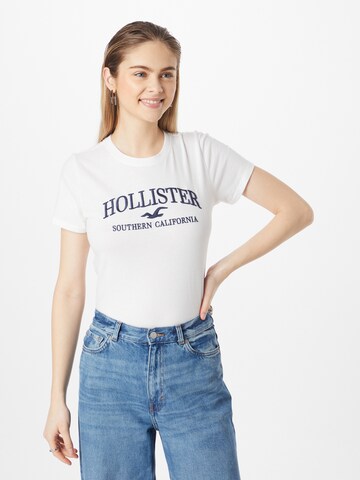 T-shirt HOLLISTER en blanc : devant