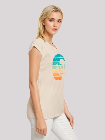 F4NT4STIC Shirt 'Alien Piece Sonnenuntergang' in Beige