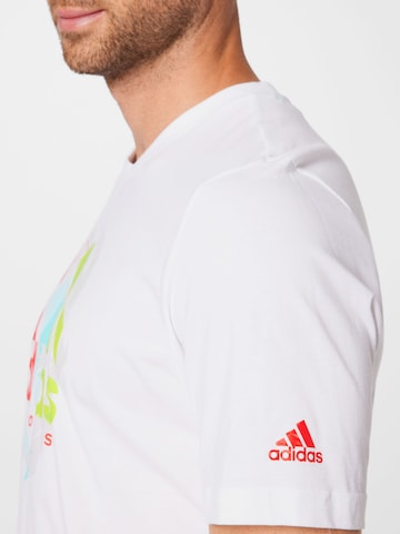 Tricou funcțional 'Badge Of Sport' de la ADIDAS PERFORMANCE pe alb