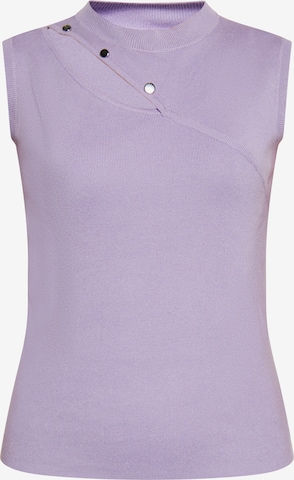 Pull-over faina en violet : devant