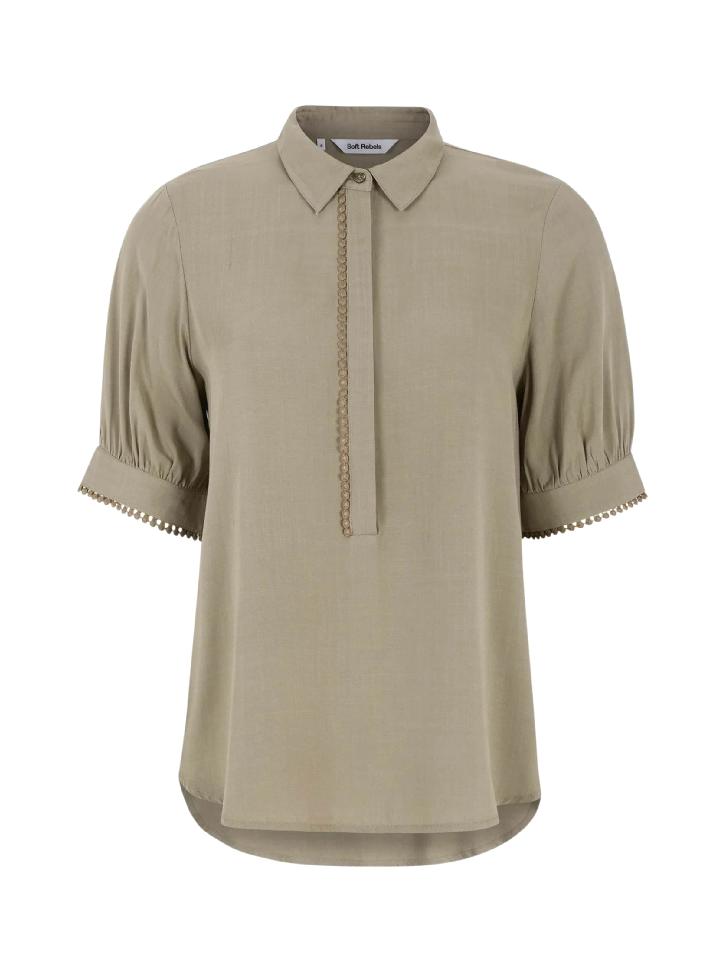T-shirt ' SREbba ' Soft Rebels en beige : devant