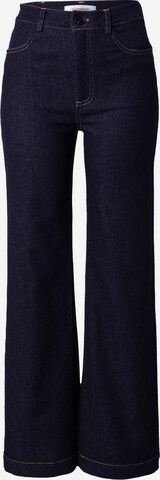 Wide Leg Jean 'Duncan' co'couture en bleu : devant