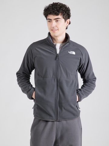 THE NORTH FACE Athletic fleece jacket 'Glacier' in Grey: front