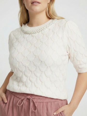 Pullover 'Francesca' di Guido Maria Kretschmer Curvy in bianco