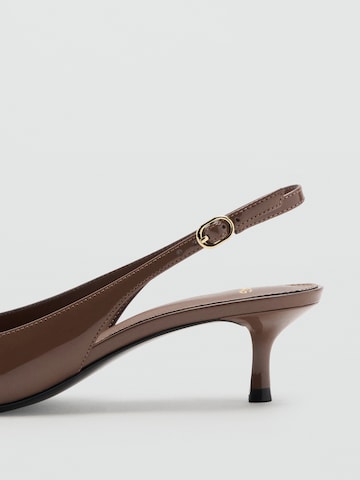 MANGO Slingback pumps 'MONA' i brun