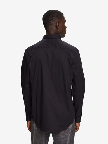 ESPRIT Regular fit Button Up Shirt in Black