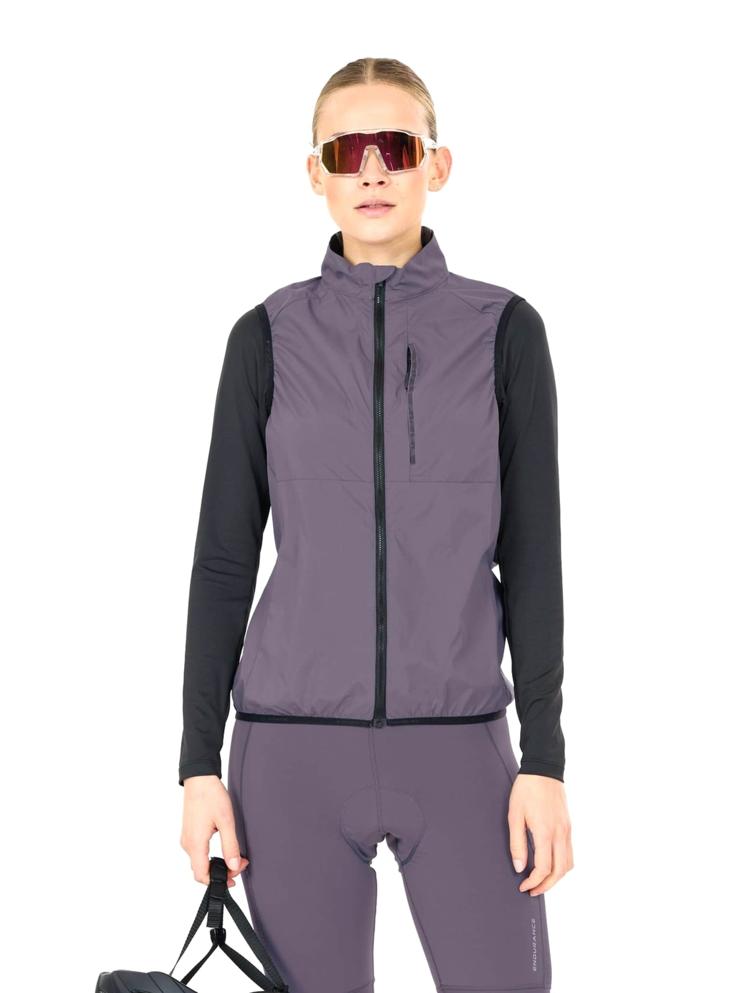 ENDURANCE Overgangsjakke 'Nimbos W Cycling/MTB Lightweight Vest' i grå: forside